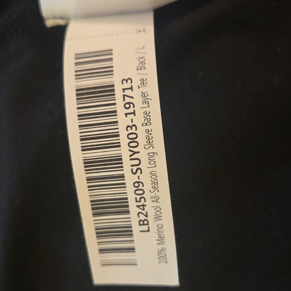 Quince Merino Wool Top Womens Size L Black Long Sleeve Base Layer Tee Shirt - Picture 6 of 6